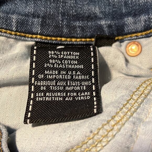 7 for All Mankind Josefina Skinny Button Fly Ankle Jeans Size 24 - Picture 8 of 12